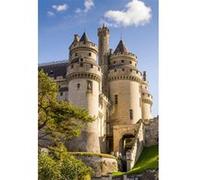 Tableau sur toile château de Pierrefonds 30x45 cm CEANOTHE Décoration Murale Art Décoratif Muraux Peinture Imprimée en HD Salon Chambre Bureau Fabriqué en France Gris G