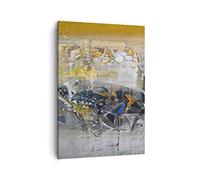 Tableau sur Toile Décoratif 50x70 cm Abstrait Art - 4001 | Abstraction Moderne Impression sur Toile Décoration Murale Art Mural Toile Imprimée Chambre Cuisine Salon ARTTOR