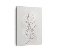 Tableau sur Toile Décoratif 50x70 cm Personnes Art - 4629 | Célibataire Doubler Homme Impression sur Toile Décoration Murale Art Mural Toile Imprimée Chambre Cuisine Salon ARTTOR