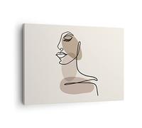 Tableau sur Toile Décoratif 70x50 cm Personnes Art - 4728 | Doubler Boh Impression sur Toile Décoration Murale Art Mural Toile Imprimée Salon Chambre Cuisine ARTTOR