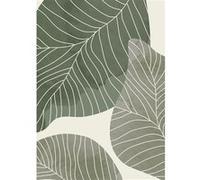 Tableau sur toile feuilles vertes 65x97 cm CEANOTHE Décoration Murale Art Décoratif Muraux Peinture Imprimée en HD Salon Chambre Bureau Fabriqué en France Vert G
