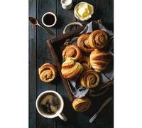 Tableau sur toile petit déjeuner 30x45 cm CEANOTHE Décoration Murale Art Décoratif Muraux Peinture Imprimée en HD Salon Chambre Bureau Fabriqué en France Jaune G