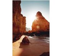 Tableau sur toile praia marinha 45x65 cm CEANOTHE Décoration Murale Art Décoratif Muraux Peinture Imprimée en HD Salon Chambre Bureau Fabriqué en France Orange G