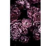 Tableau sur verre synthétique romance florale 65x97 cm, Tableau mural moderne pour décoration intérieure