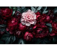 Tableau sur verre synthétique roses élégantes 80x120 cm, Tableau mural moderne pour décoration intérieure