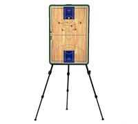 tableau tactique, Presse-papiers de basket-ball for entraîneurs, utilisation double face, avec sac rangement, for compétition ou enseignement scolaire(Large)