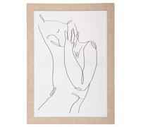 Tableau Toile Murale encadrée imprimée Visage 50 x 70 cm - Atmosphera
