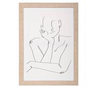 Tableau Toile Murale encadrée imprimée Visage 50 x 70 cm - Atmosphera