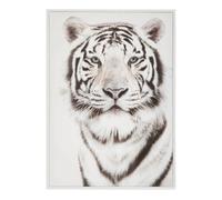 Tableau Toile Murale imprimée et encadrée Tigre 50 x 70 cm - Atmosphera