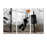 Tableau - Urban Art - Triptyque - Thème Basket - Contemporain - Blanc