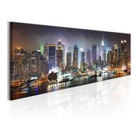Tableau Villes White reflections in New York 120x40 cm - Tableau deco