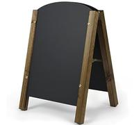 Tableaux Noirs UK Tableau Noir, Bois Dense, Noir, A2(75 x 45cm)