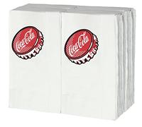 Tablecraft CC402 Coca-Cola Lot de 100 serviettes en papier Blanc