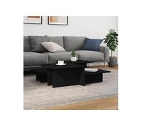 Tables basses 2 pcs Noir Bois d'ingénierie 3216150