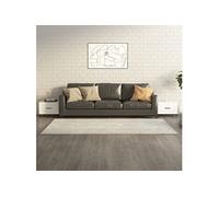 vidaXL Tables basses avec pieds en métal 2 pcs Blanc 50x50x40 cm 812727