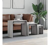 Tables basses gigognes vidaXL sonoma gris