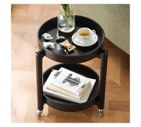 Tables Basses Table d'appoint for canapé, Maison, Basse Mobile, Chambre à Coucher, Balcon, étagère de Chevet Bout De Canapé(Noir)