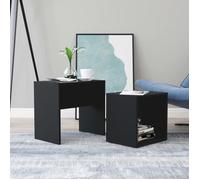 Tables basses VIDAXL - Ensemble de 2 tables basses noir en aggloméré