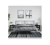 vidaXL Tables de Chevet 2 pcs, Armoires de Nuit avec Étagère Réglable, Tables de Nuit avec Rangement Chambre, Moderne, Noir 3211825 Noir G