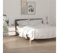 Tables de chevet 2 pcs Blanc 40x35x50 cm Bois de pin solide Blanc G