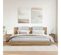 Tables de chevet 2 pcs chêne artisan 30x30x40cm tables d'appoint industrielles avec plateau en bois et base en acier, facile à nettoyer, pour chambre à coucher salon étude.