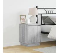 Tables de chevet vidaXL Set de 2 Grey sonoma Bois d'ingénierie