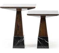 Tables de salon Set 2x table d'appoint design table basse en bois Aménagement