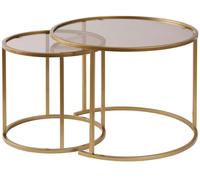 Tables gigognes Ensemble de Aurum 60 42 or bronze 60 x 60 x h43cm