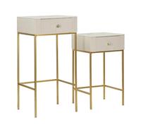 Table de chevet haute carré Mauro Ferretti Alti (x2)