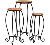 Tables mosaïque 3 pcs Terre cuite Céramique