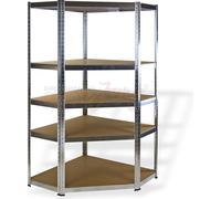 Tablette d'angle sans vis 5P 175 kg 180x90x90 cm