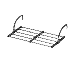 Tablette De Chevet pour Lit De Dortoir Plateau De Rangement Pliable | Porte-Vêtements Rétractable pour Balcon, Maison, Chambre d', Camping-car, Lit de Bébé, Appartement, Berceau, Sac à