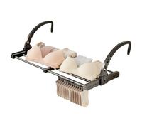 Tablette De Chevet pour Lit De Dortoir Support Pliable Et Ajustable | Porte-Vêtements Rétractable pour Balcon, Université, Chambre à Coucher, Étudiants, Berceau, Livre, Sac à Main, Serviette