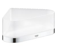 Tablette de douche d'angle Selection 41038 avec support chromé