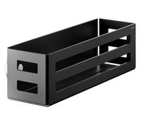 KEUCO Panier de douche 32 cm – amovible, aluminium noir mat, fabriqué en Allemagne
