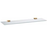 Tablette de douche NIL en verre et laiton doré 60 cm