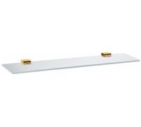 Tablette de douche NIL en verre et laiton doré brossé 60 cm