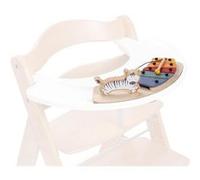 Hauck Plateau pour chaise haute Play Music – Jeu musical xylophone en bois FSC® Zebra White