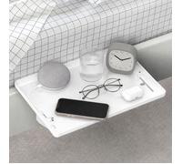 Tablette De Lit À Pince 32X23Cm,Étagère De Chevet Guide-Câble|Table De Nuit Suspendue,Fixation Stable,Téléphone Tablette Lun[CA151]