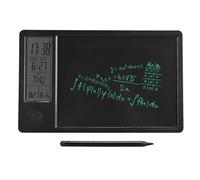 Tablette D'écriture LCD, Bloc de Dessin électronique, Tableau de Gribouillage électronique Effaçable Rechargeable de 10 Pouces avec Calendrier D'horloge Numérique pour Le Bureau,