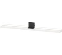 Tablette Duravit Sivida, support noir diamant mat, 1000x115x35mm, SV74330BD220000, Couleur: Blanc brillant