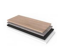 Tablette en bois Clarence 1000 x 400 mm - épaisseur 25 mm - noir BOHNACKER