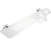 Tablette en plexiglas Keira Ixi avec porte-gobelet