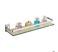 Tablette étagère de Salle de Bain en Verre Trempé, Tablette Murales de Douche 40127cm ，Rack pour salle de bain YYV