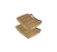 Tablettes latérales acacia pour KAMADO Big Green Egg Large