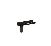 Tablette LAUFEN ASSIST, découpe distributeur de savon à gauche, découpe serviette à droite, 1 flacon en plastique, 400x100x196mm, H385AS14500021, Couleur: Noir mat