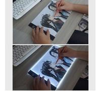 Tablette Lumineuse A4 LED Light Luminosité Réglable table à Dessin pour le dessin Animation Peinture Esquisse Conception de Pochoir