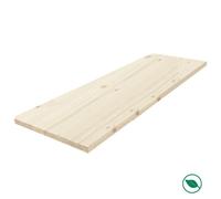 Tablette sapin massif lamellé collé abouté 1200 x 200 x 18 mm - FSC 100% FORESTEA Dimensions : 1200 mm x 200 mm x 18 mm