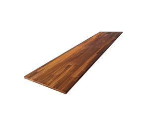 Tablette Teck huilé bois massif, L.200 x l.40 cm, Ep.18 mm