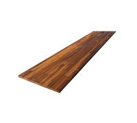 Tablette Teck huilé bois massif, L.200 x l.50 cm, Ep.18 mm